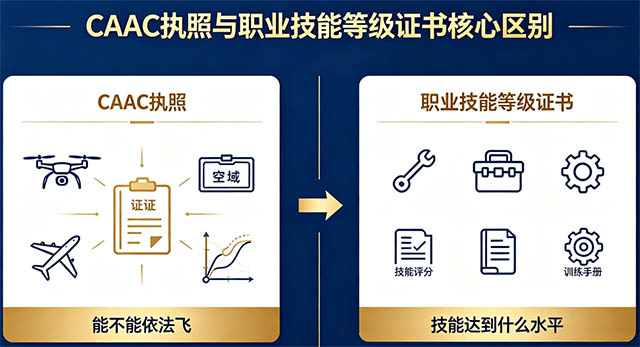 CAAC执照余人社职业技能证书的核心区别.jpg